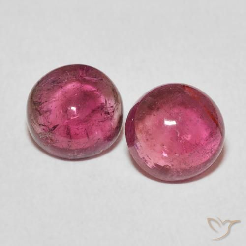 2.74ctw 天然 艳粉色 碧玺, 圆形的, 透明