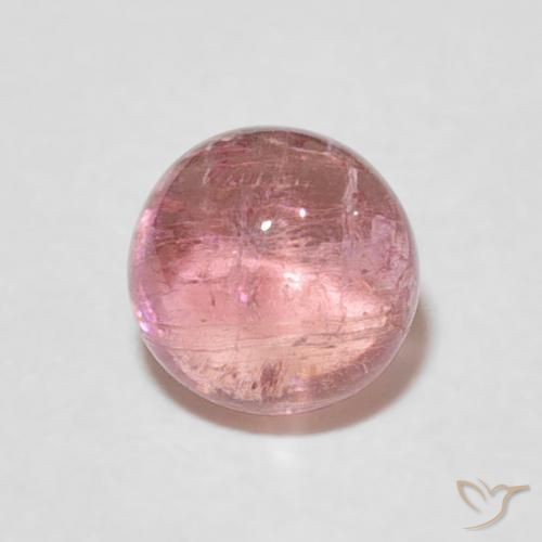 1.27ct 天然 橙粉色 碧玺, 圆形的, 透明