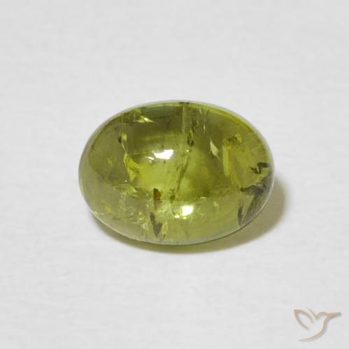 1.41ct 天然 浅土绿 碧玺, 椭圆形, 透明