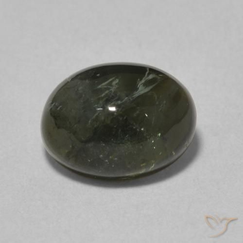 1.75ct 天然 深绿色 碧玺, 椭圆形, 透明