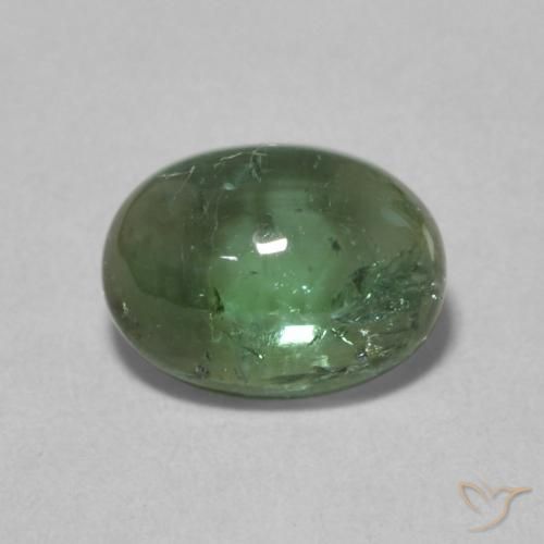 1.49ct 天然 深绿色 碧玺, 椭圆形, 透明