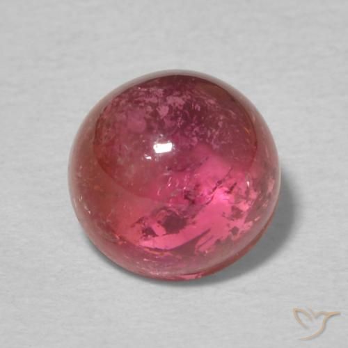 1.52ct 天然 深洋红色 碧玺, 圆形的, 透明