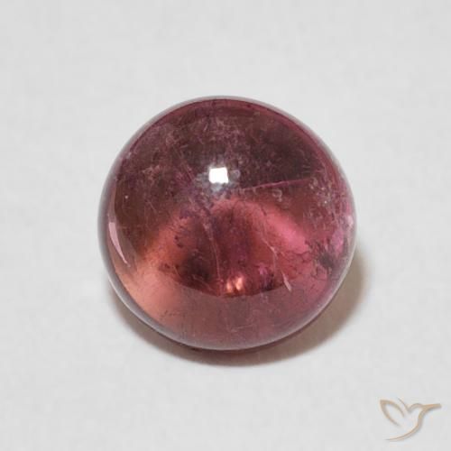 1.47ct 天然 Medium Dark-Red 碧玺, 圆形的, 透明