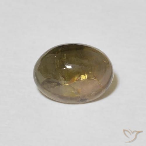1.31ct 天然 浅棕色 碧玺, 椭圆形, 透明