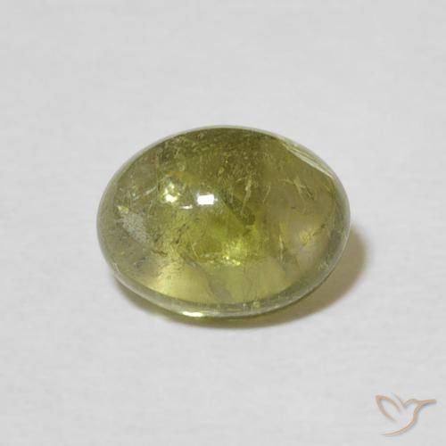 1.70ct 天然 黄绿色 碧玺, 椭圆形, 透明