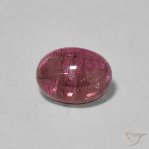 1.67ct 天然 紫红 碧玺, 椭圆形, 透明