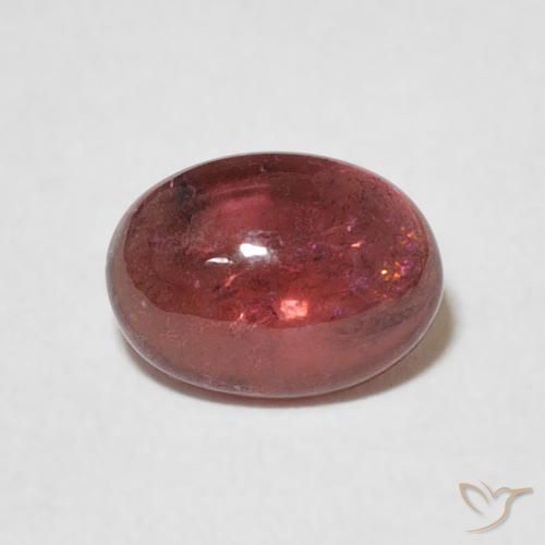 1.35ct 天然 暗紫色 碧玺, 椭圆形, 透明