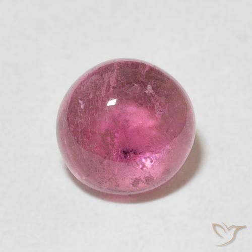 1.25ct 天然 中紫色 碧玺, 圆形的, 透明