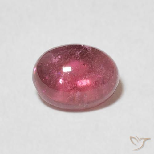 0.89ct 天然 红紫色 碧玺, 椭圆形, 透明