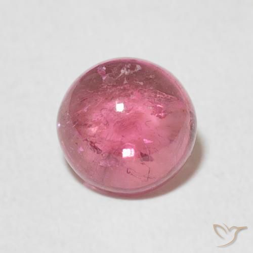 1.26ct 天然 中粉红色 碧玺, 圆形的, 透明