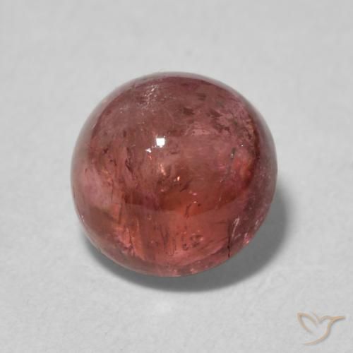 1.64ct 天然 橙粉色 碧玺, 圆形的, 透明