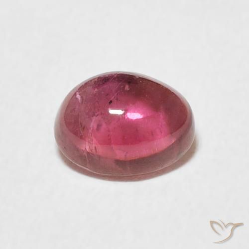 0.66ct 天然 深洋红色 碧玺, 椭圆形, 透明