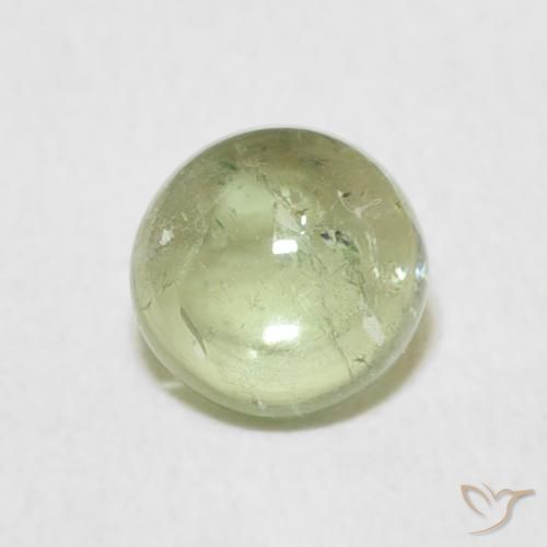 0.96ct 天然 橄榄绿色 碧玺, 圆形的, 透明