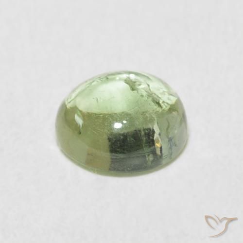 0.96克拉天然碧玺，圆形的，透明
