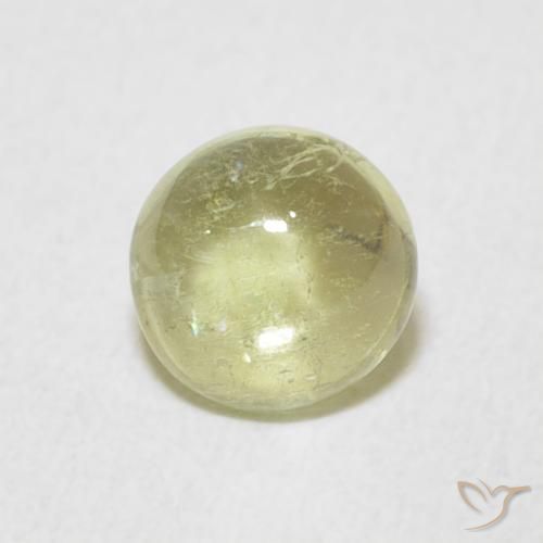 0.84ct 天然 浅梨绿色 碧玺, 圆形的, 透明