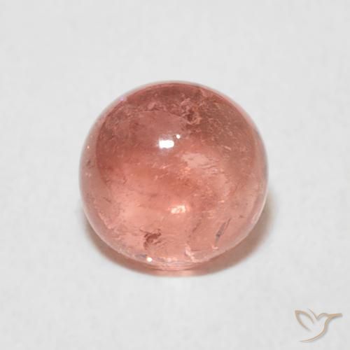 1.06ct 天然 红粉色 碧玺, 圆形的, 透明