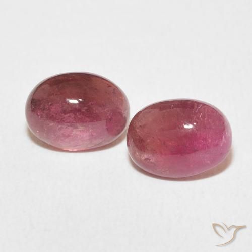 3.19ctw 天然 Dark PInk 碧玺, 椭圆形, 透明