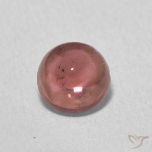 0.66ct 天然 深红色 碧玺, 圆形的, 透明