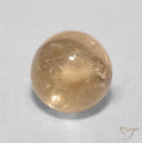 1.26ct 天然 哈密瓜橙 碧玺, 圆形的, 透明