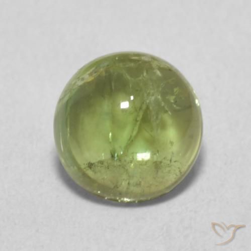 1.13ct 天然 浅活泼的绿色 碧玺, 圆形的, 透明