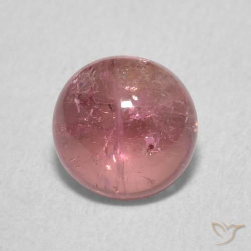 1.00ct 天然 中粉红色 碧玺, 圆形的, 透明