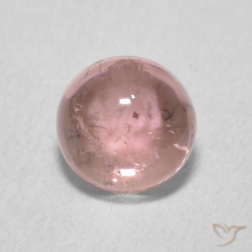 1.03ct 天然 泡泡糖粉色 碧玺, 圆形的, 透明