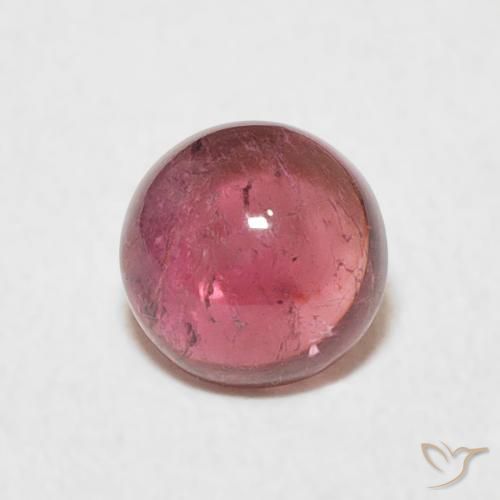0.91ct 天然 水果潘趣酒红 碧玺, 圆形的, 透明