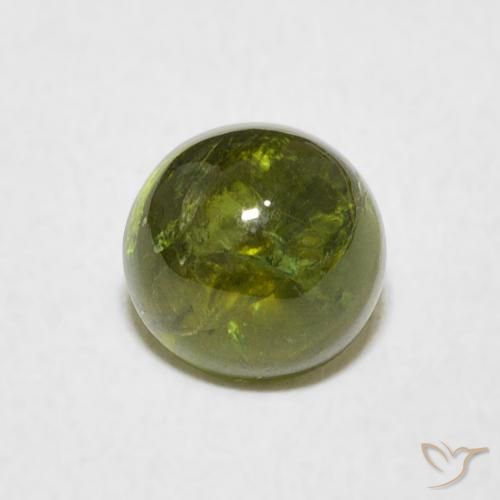 1.49ct 天然 黄绿色 碧玺, 圆形的, 透明
