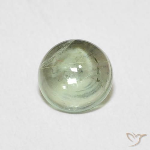 0.78ct 天然 淡褐色绿色 碧玺, 圆形的, 透明