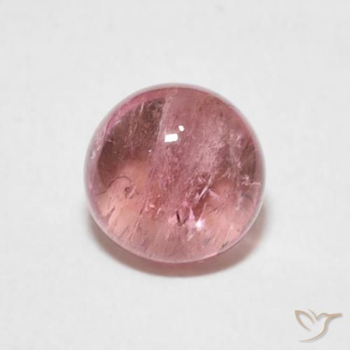 1.23ct 天然 浅粉色 碧玺, 圆形的, 透明