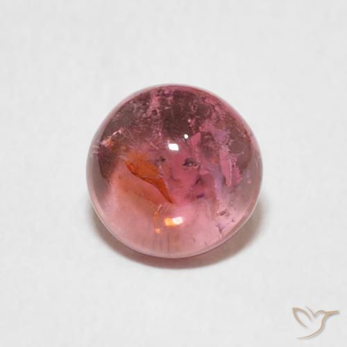 1.00ct 天然 中粉红色 碧玺, 圆形的, 透明