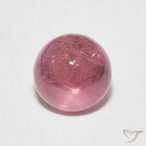 0.93ct 天然 粉红色调 碧玺, 圆形的, 透明