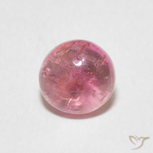 0.95ct 天然 粉红色调 碧玺, 圆形的, 透明
