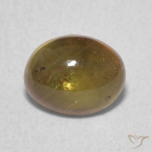 0.84ct 天然 花生棕 碧玺, 椭圆形, 透明