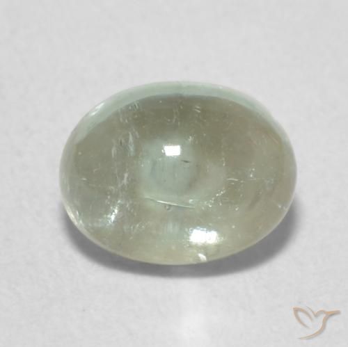0.87ct 天然 浅绿色 碧玺, 椭圆形, 透明