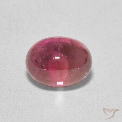 1.36ct 天然 树莓红色 碧玺, 椭圆形, 透明
