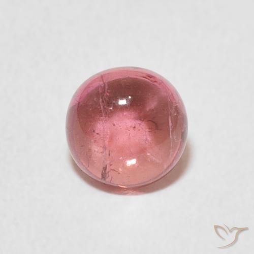 1.06ct 天然 浅粉色 碧玺, 圆形的, 透明