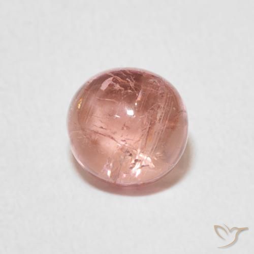 1.29ct 天然 大地粉色 碧玺, 圆形的, 透明