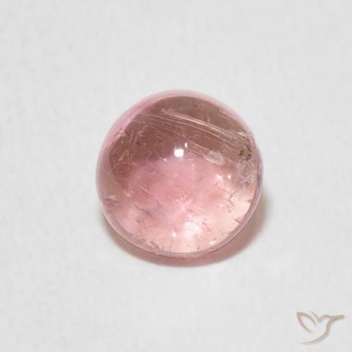 1.02ct 天然 浅粉色 碧玺, 圆形的, 透明