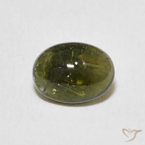 1.53ct 天然 棕绿色 碧玺, 椭圆形, 透明