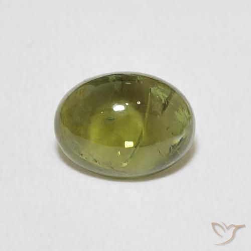 1.19ct 天然 暖绿 碧玺, 椭圆形, 透明