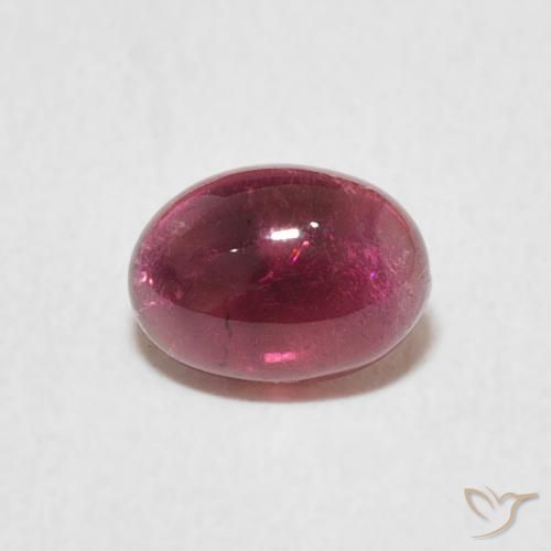 0.76ct 天然 深洋红色 碧玺, 椭圆形, 透明
