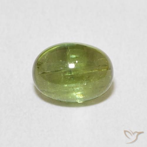 0.92ct 天然 充满活力的绿色 碧玺, 椭圆形, 透明