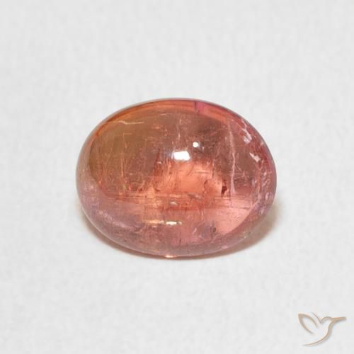 1.90ct 天然 橙粉色 碧玺, 椭圆形, 透明