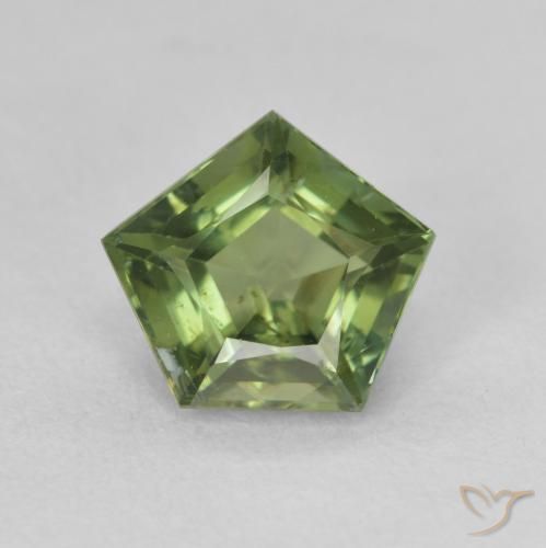 2.03ct 天然 中绿色 碧玺, 花式切割, VVS