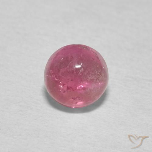 0.75ct 天然 浅粉色 碧玺, 圆形的, 透明