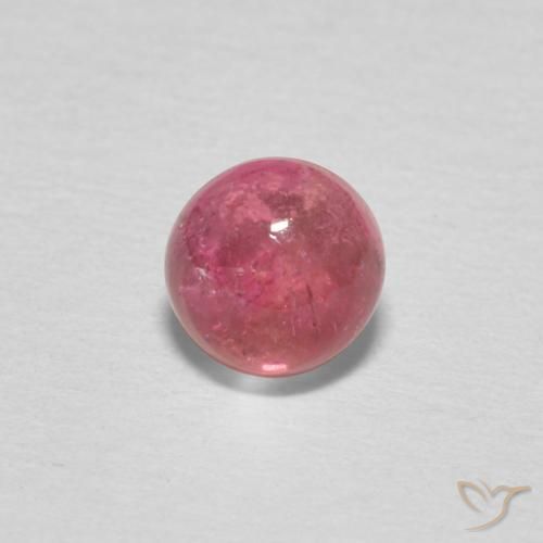 0.62ct 天然 浅粉色 碧玺, 圆形的, 透明