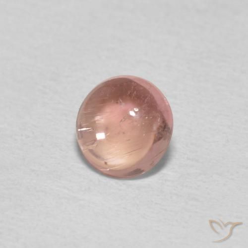 0.50克拉天然碧玺，圆形的，透明