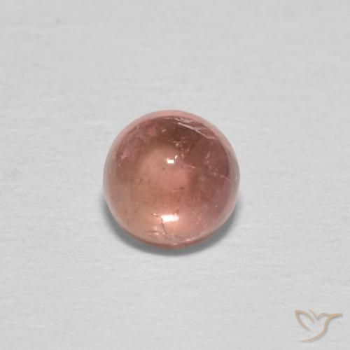 0.54ct 天然 中粉红色 碧玺, 圆形的, 透明