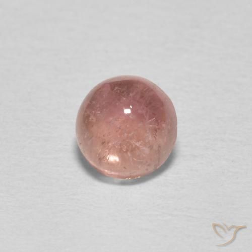 0.64ct 天然 中粉红色 碧玺, 圆形的, 透明